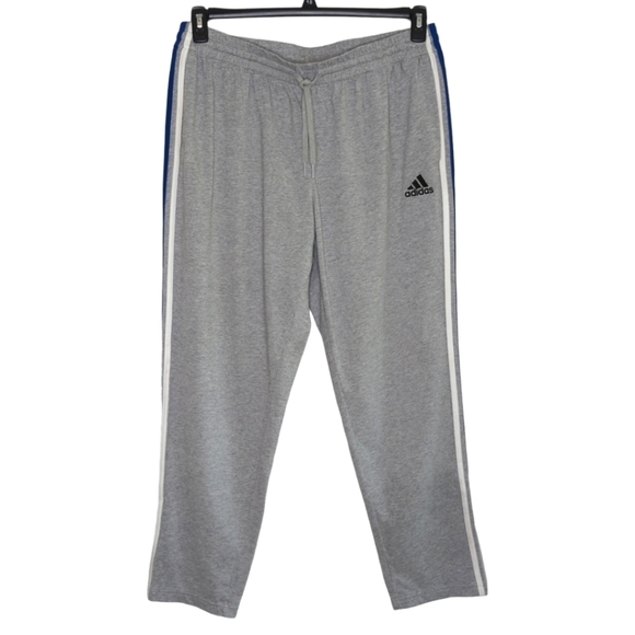 Adidas Men's Gray Track Pants with Red White & Blue Side Stripes Size 2XL - Picture 1 of 10